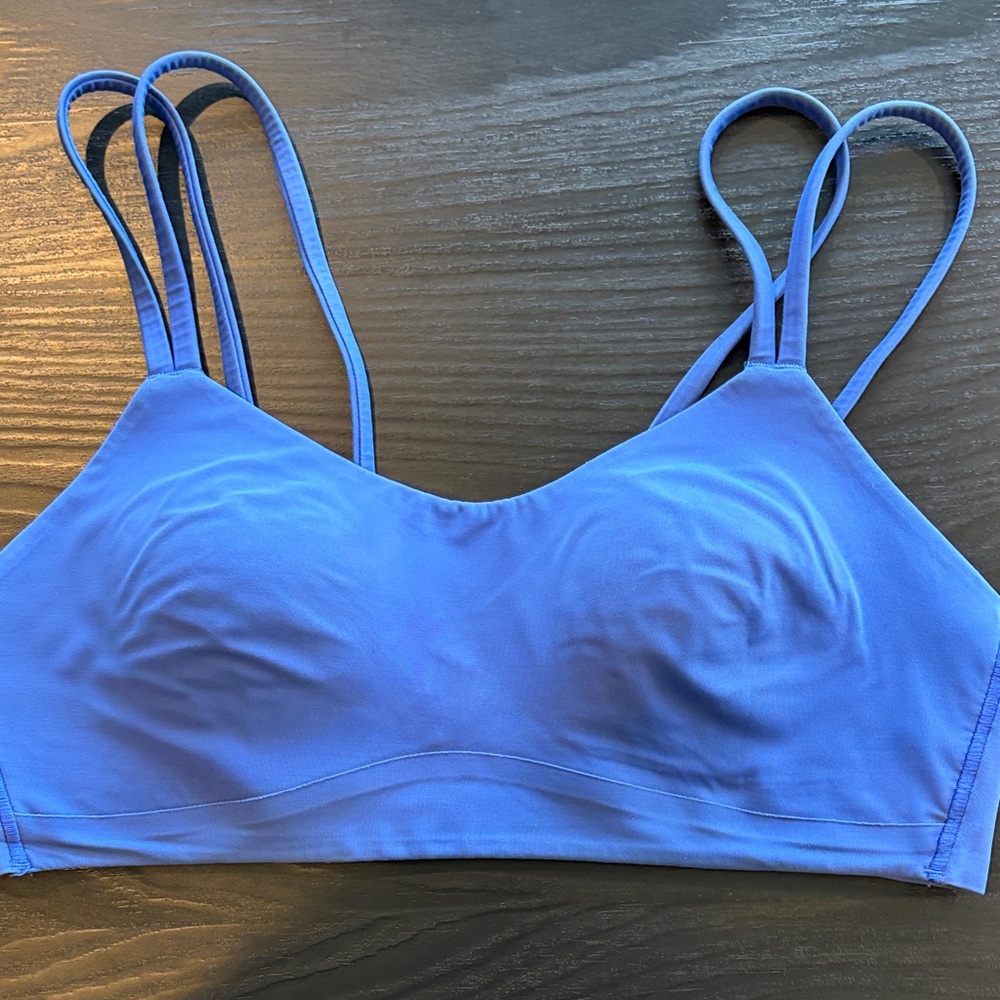 Size 8 Lululemon Seamless Double-Strap Bralette in Royal Blue
